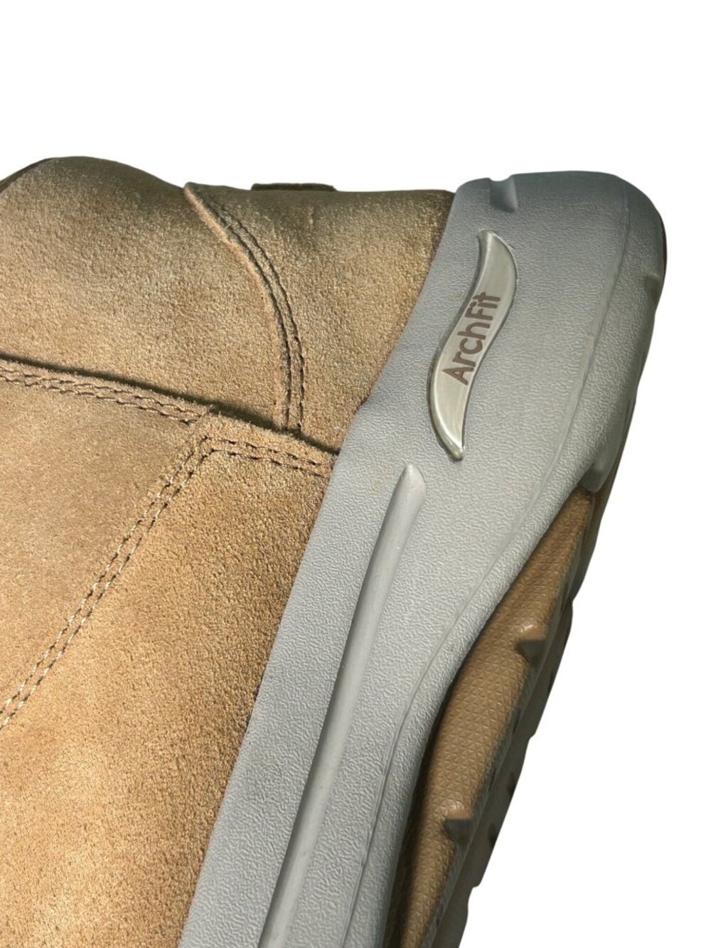 Skechers Arch Fit Go Walk Boots Women's 10 Tan Suede Slip-On Leather Faux Fur - Picture 7 of 16